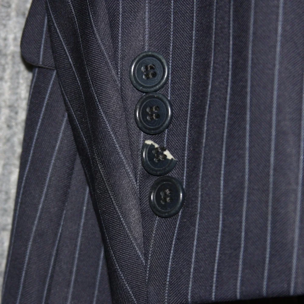 Brooks Brothers‎ 1818 Madison Pinstripe Wool Blazer Men 44L 39W For Repairs